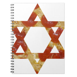 Caderno Espiral estrela de pizza de david