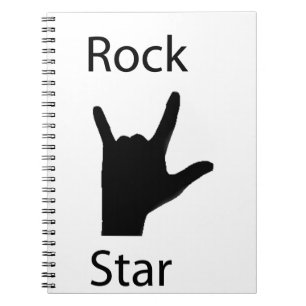 Caderno Espiral Estrela do rock