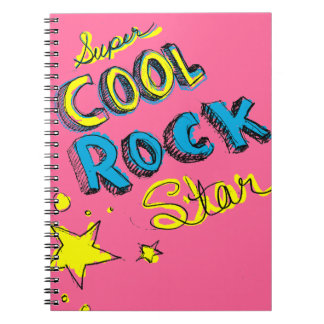 Caderno Espiral Estrela do rock legal super