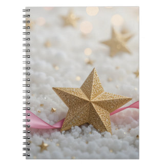 Caderno Espiral estrela dourada