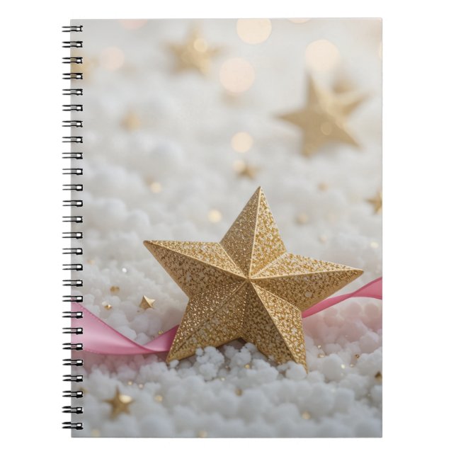 Caderno Espiral estrela dourada (Frente)