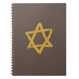 Caderno Espiral Estrela Dourada de David Notebook