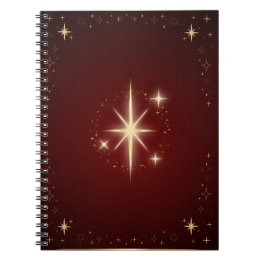 Caderno Espiral Estrela Marrom