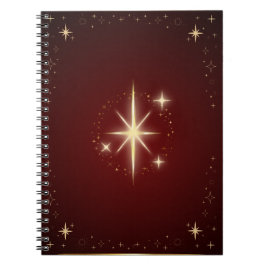 Caderno Espiral Estrela Marrom