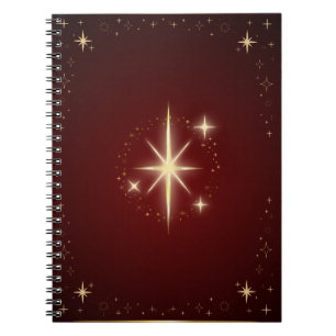 Caderno Espiral Estrela Marrom 
