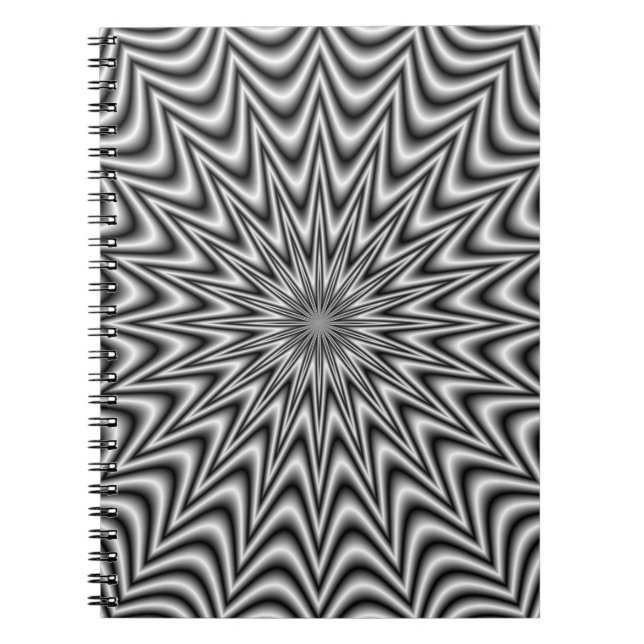 Caderno Espiral Estrela monocromática (Frente)