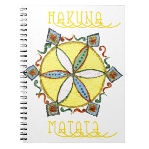 Caderno Espiral Estrela no Fazer Hakuna Matata