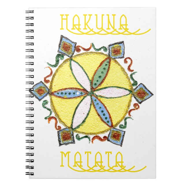 Caderno Espiral Estrela no Fazer Hakuna Matata (Frente)