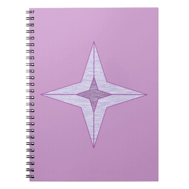 Caderno Espiral Estrela Roxa (Frente)