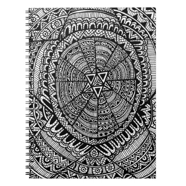 Caderno Espiral Estrela tribal (Frente)