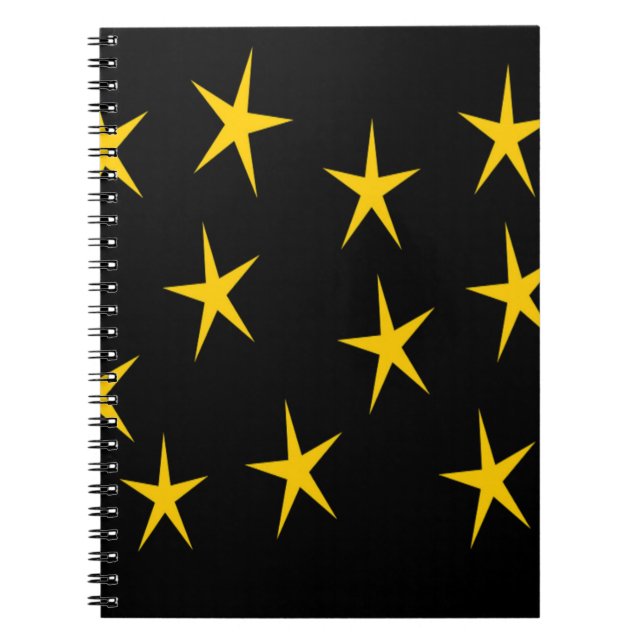 CADERNO ESPIRAL ESTRELAS AMARELAS (Frente)