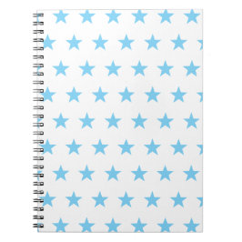 Caderno Espiral Estrelas Azuis
