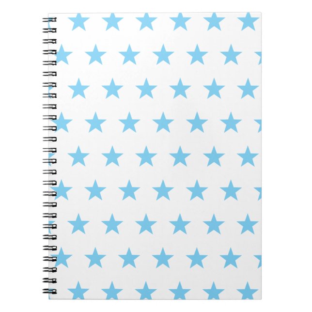 Caderno Espiral Estrelas Azuis (Frente)