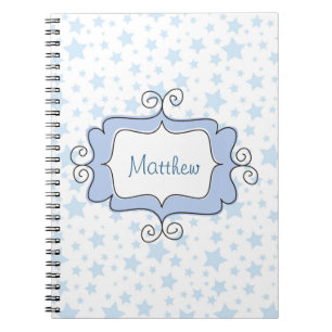 Caderno Espiral Estrelas Azuis Incríveis