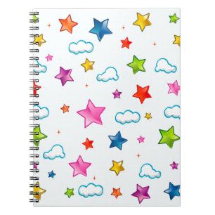 Caderno Espiral Estrelas de desenho