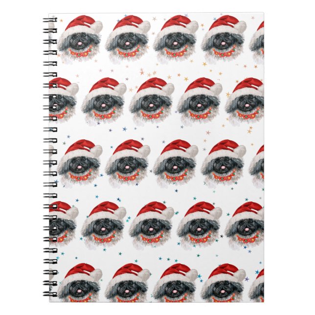 Caderno Espiral Estrelas de Natal de Pequim (Frente)