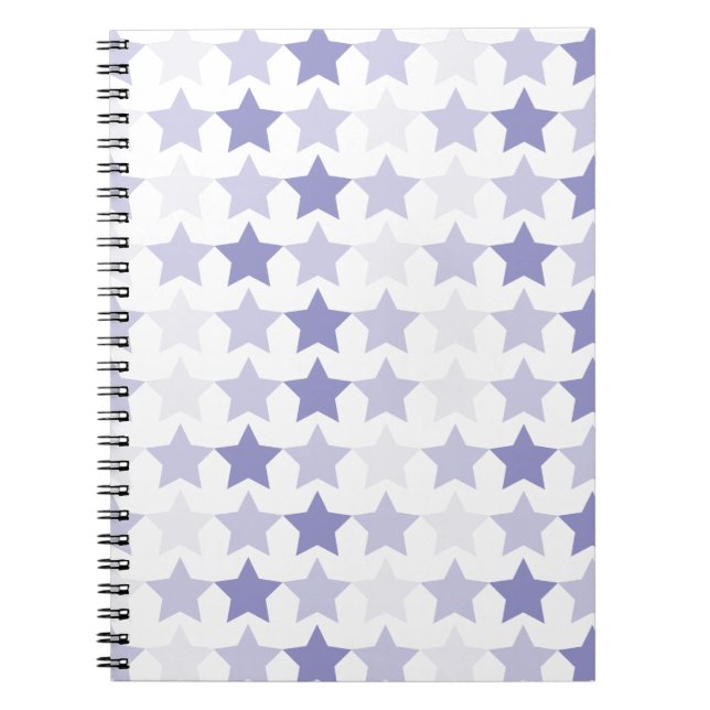 Caderno Espiral Estrelas de Ombre Azul Patriótica (Frente)