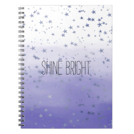 Caderno Espiral Estrelas de Ombre Roxo