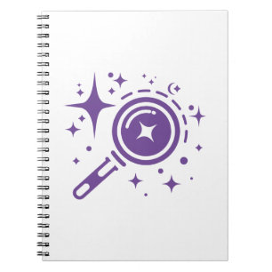 Caderno Espiral Estrelas emblem Twinkle, farol da era digital