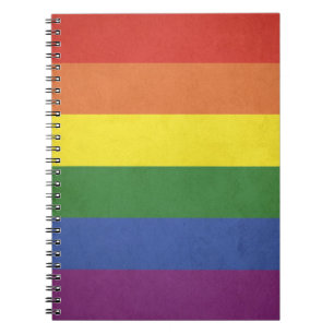 Caderno Espiral Estrias arco-íris