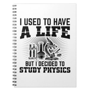 Caderno Espiral Estudantes de Física   Studium Physicist Gift Idea