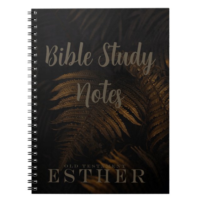 Caderno Espiral Estudo Bíblico-Esther (Frente)