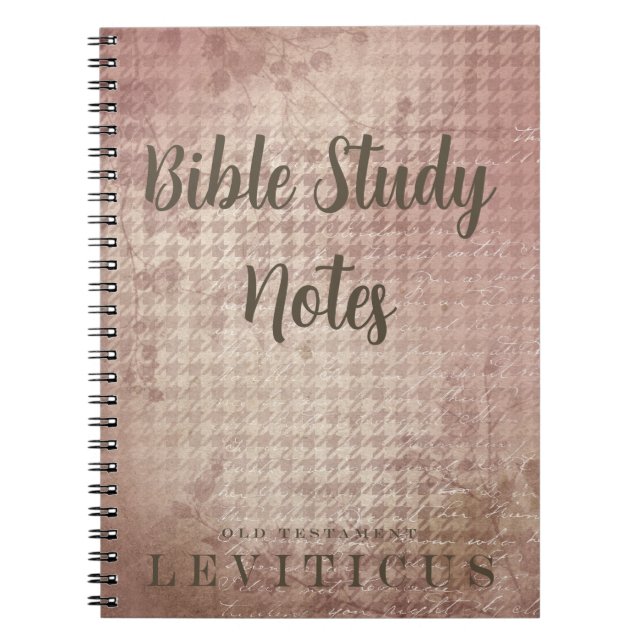 Caderno Espiral Estudo Bíblico - Levítico (Frente)