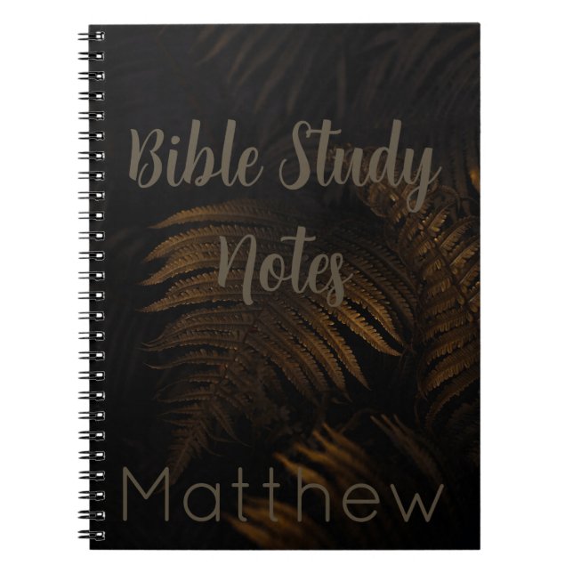 Caderno Espiral Estudo Bíblico-Mateus (Frente)