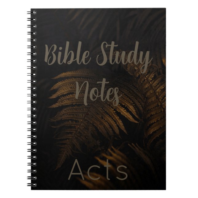 Caderno Espiral Estudo da Bíblia-Atos (Frente)