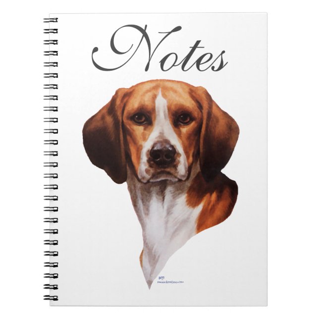 Caderno Espiral Estudo de Cabeça de Beagle (Frente)