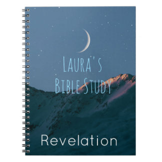 Caderno Espiral Estudo Personalizado da Bíblia | Moonlight Christi