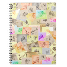 Estudos Antigos de Lápis de Cabeças, Mãos, Ouvidos