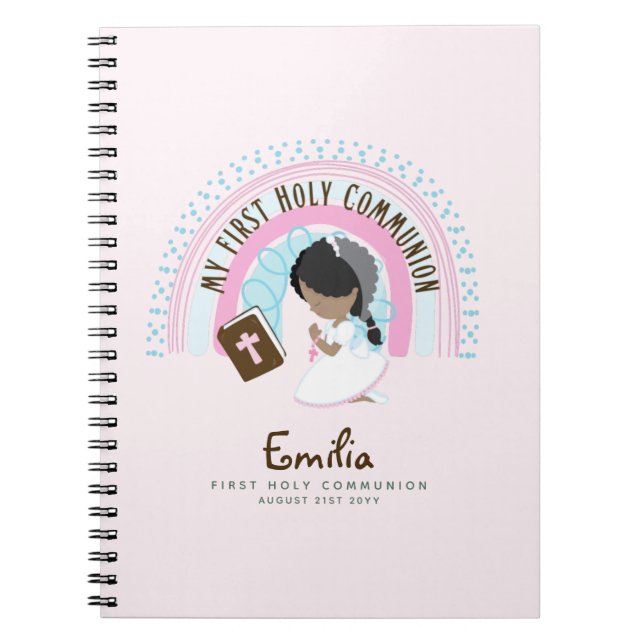 Caderno Espiral Estudos Personalizados de Diário ou Bíblia de Oraç (Frente)