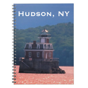 Caderno Espiral Estufa de Hudson Athens - Luz da cidade de Hudson,