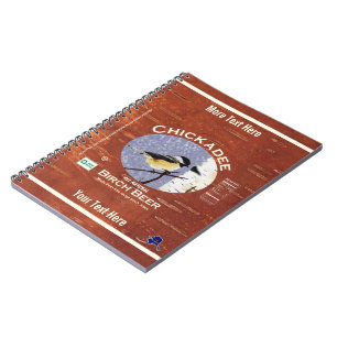 Caderno Espiral Etiqueta de Cerveja de Frango