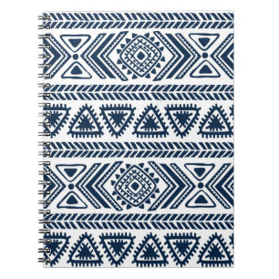 Caderno Espiral Étnica Tribal: Padrão De Vintage Sem Olhos.