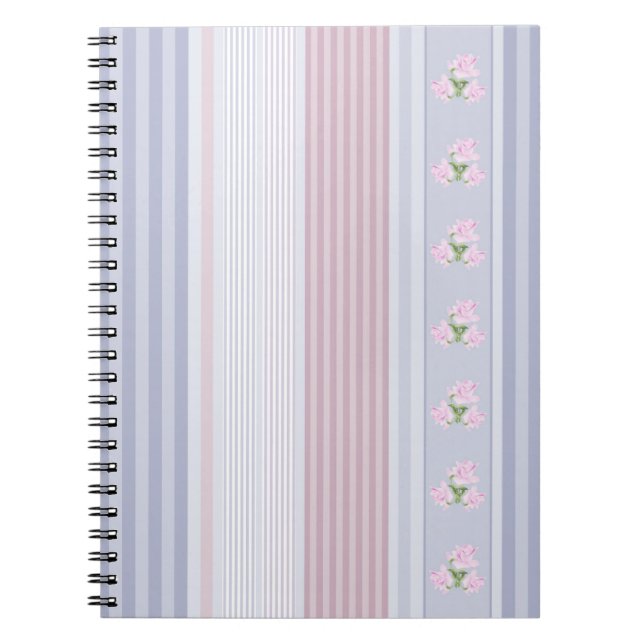 Caderno Espiral étnico, listrado, retalhamento (Frente)