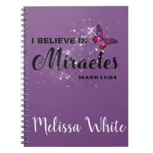 Caderno Espiral Eu acredito em milagres