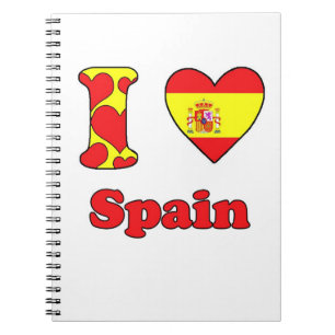Caderno Espiral Eu adoro Espanha