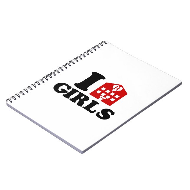 Caderno Espiral Eu Adoro Meninas De Hotel (Left Side)