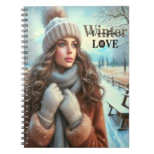 Caderno Espiral Eu adoro o inverno