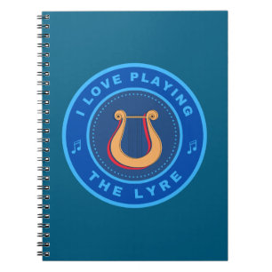 Caderno Espiral Eu adoro tocar a Lyre