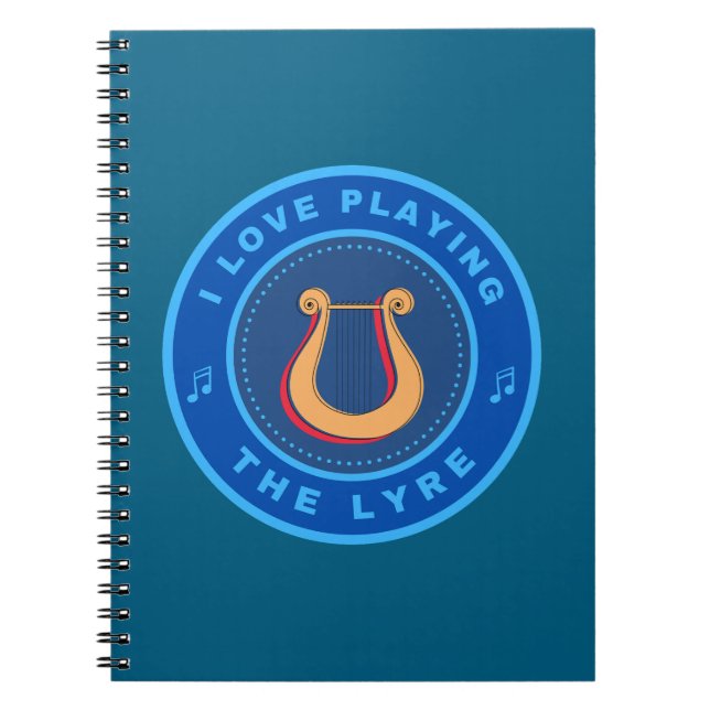 Caderno Espiral Eu adoro tocar a Lyre (Frente)
