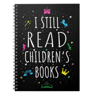 Caderno Espiral Eu Ainda Leio Livros Infantis I