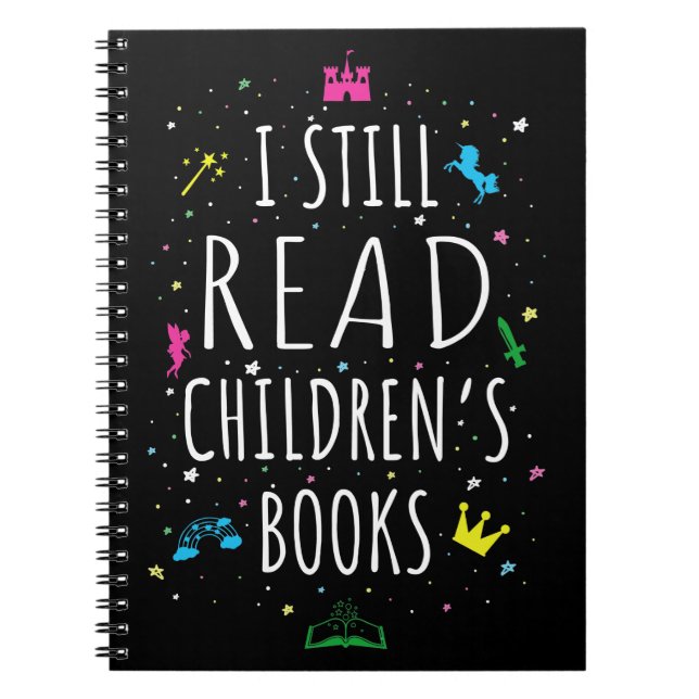 Caderno Espiral Eu Ainda Leio Livros Infantis I (Frente)