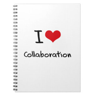 Caderno Espiral Eu amo a colaboração