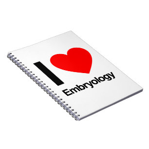 Caderno Espiral eu amo a embriologia