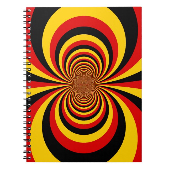 Caderno Espiral Eu Amo A Impressão De Arte Da Alemanha Nacional (Frente)