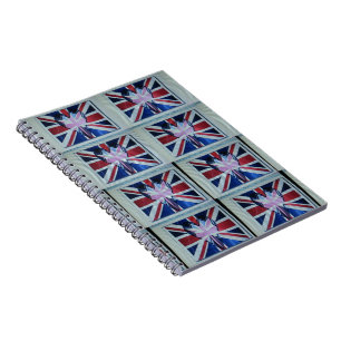 Caderno Espiral Eu amo a Inglaterra.