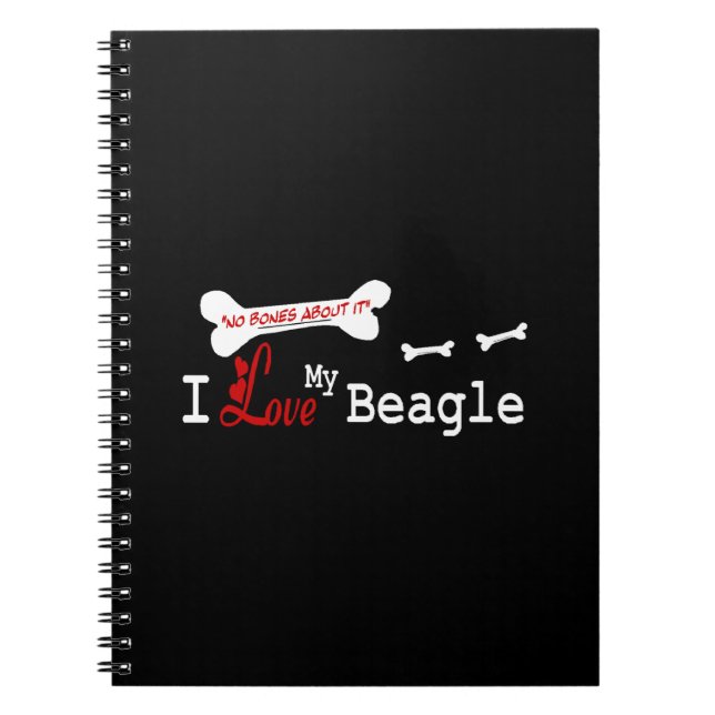 Caderno Espiral Eu Amo A Minha Beagle (Frente)